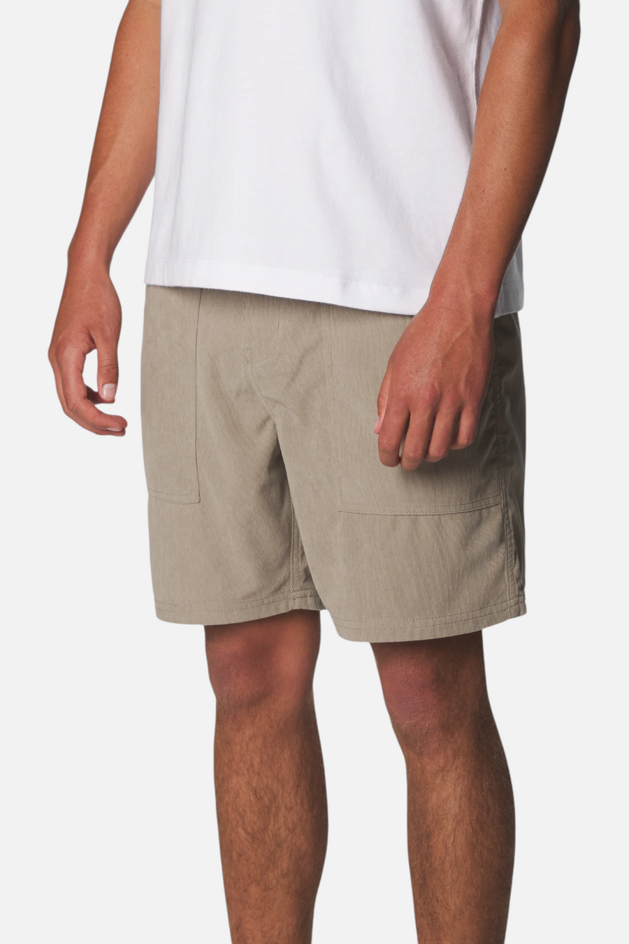 Katin Trails Corduroy Shorts in Vintage Khaki – side view