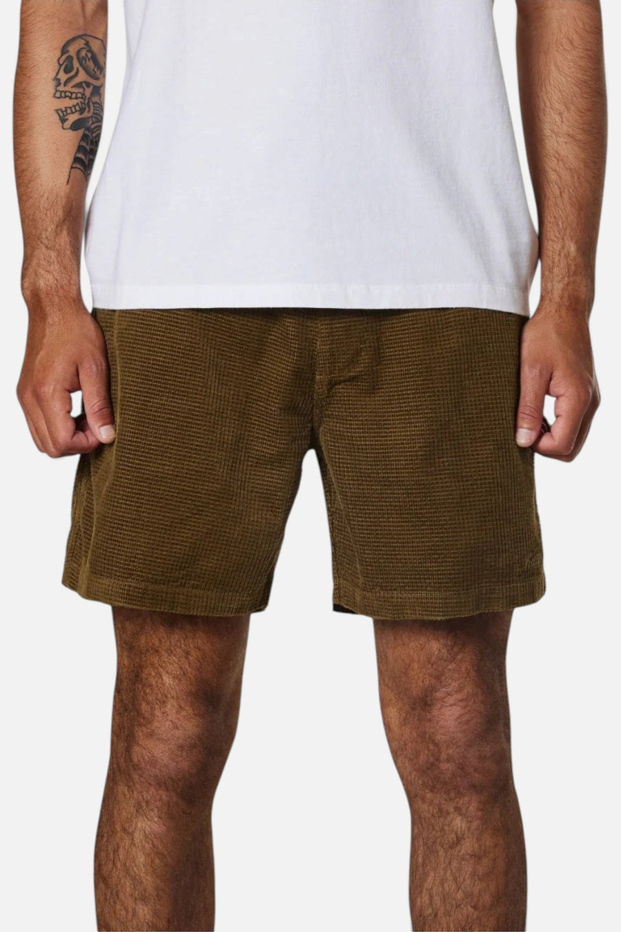 Katin Ward Short in Coffee – front view