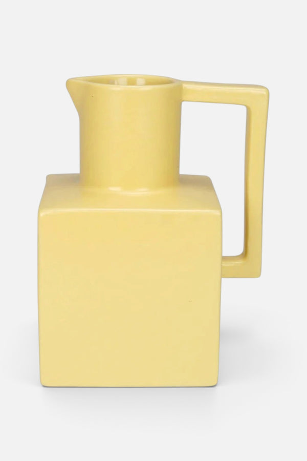 Kavana Laguna Pitcher Vase Yellow