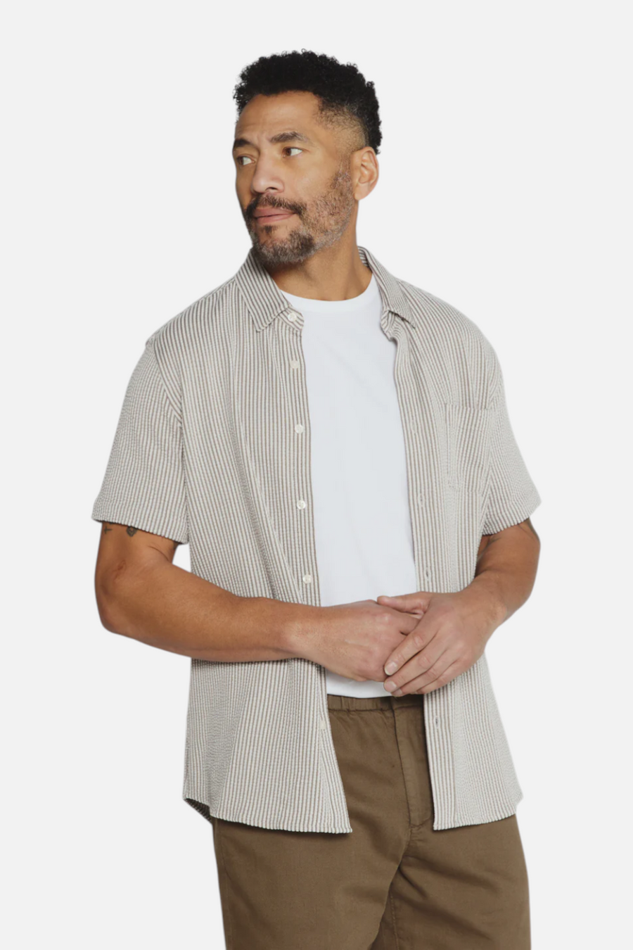7 Diamonds Men's Keaton Short Sleeve in Steel Grey