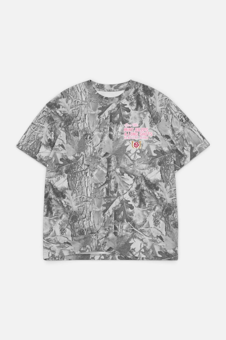 Kentucky Derby 152 "Give Me Mint Juleps" Camo Tee – back view