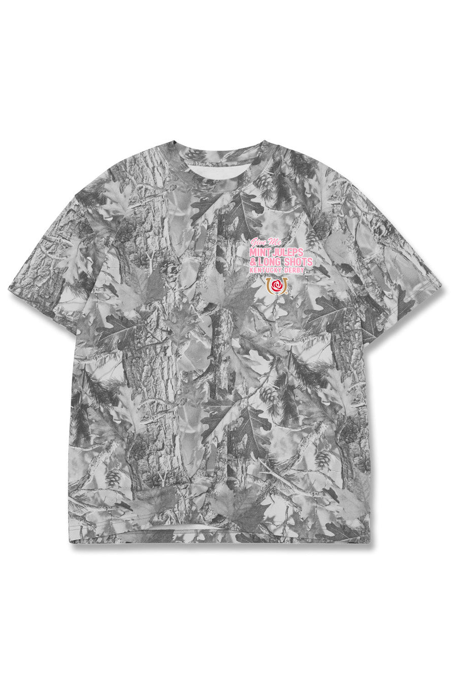 Kentucky Derby 152 "Give Me Mint Juleps" Camo Tee – back view