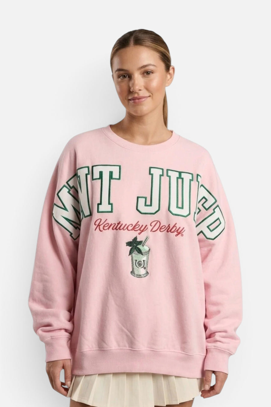 Kentucky Derby 152 "Mint Julep" Oversized Crewneck – front view