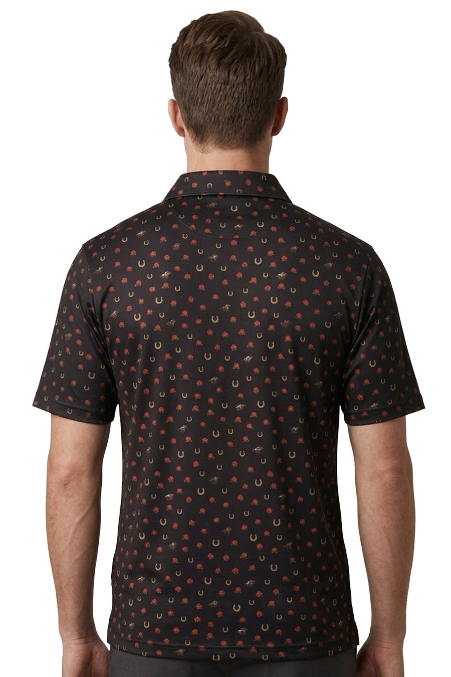 Kentucky Derby 152 Rose Noir Polo – back view