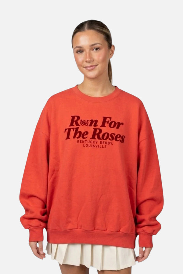 Kentucky Derby 152 "Run For The Roses" Oversized Crewneck