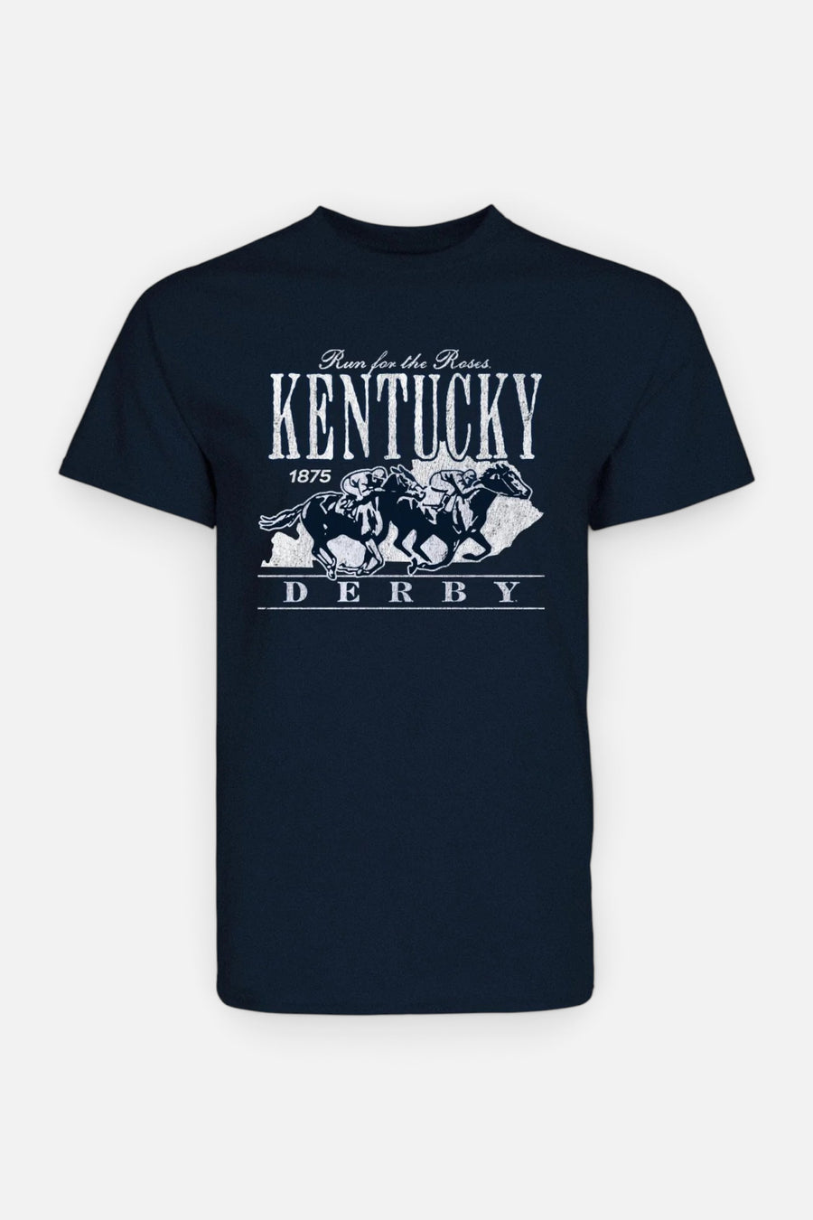 Kentucky Derby 152 State Seal Navy Tee – front view