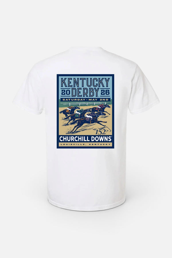 Kentucky Derby 152 "Talking Shop" White Tee
