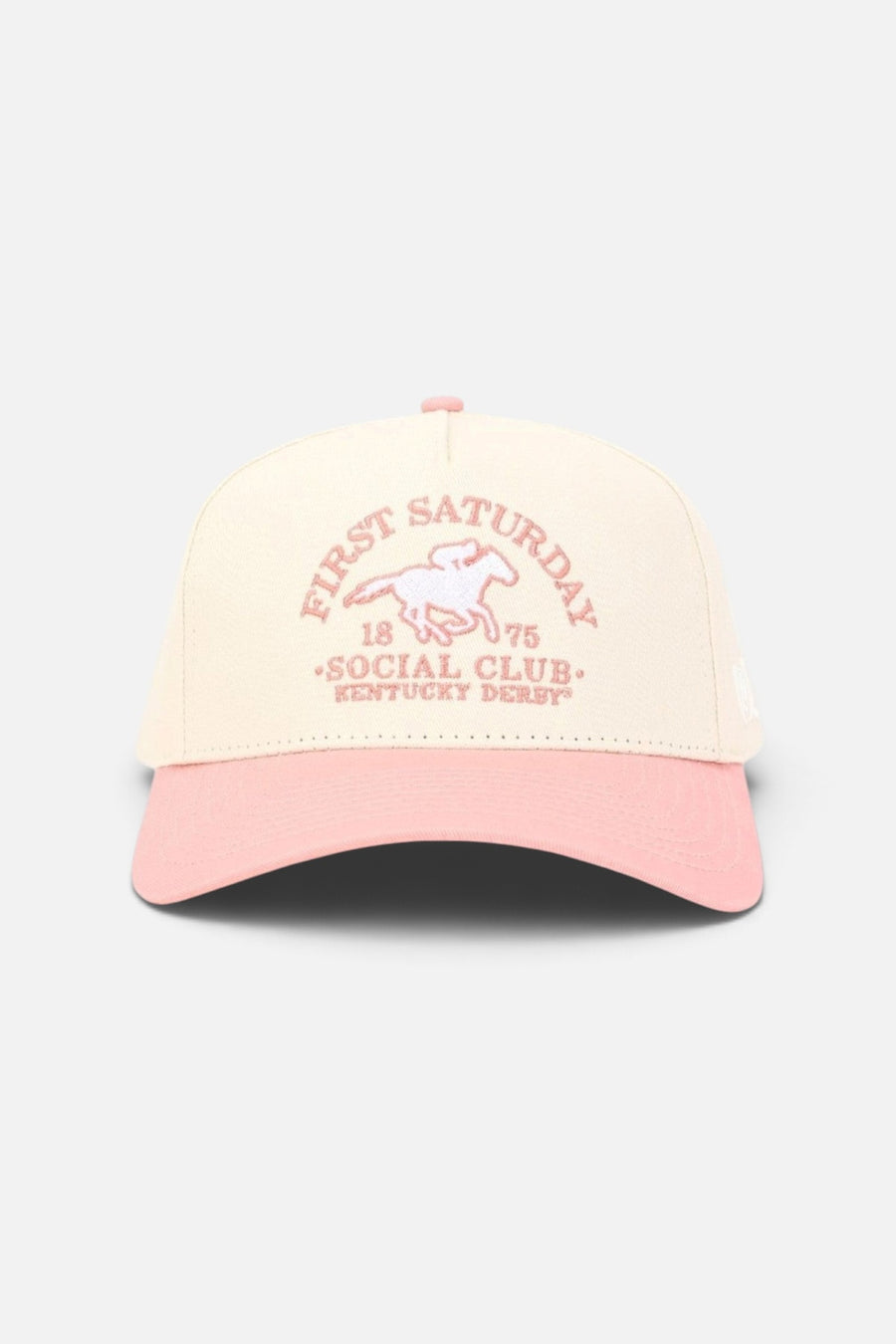 Kentucky Derby First Saturday Pink Cap – side view