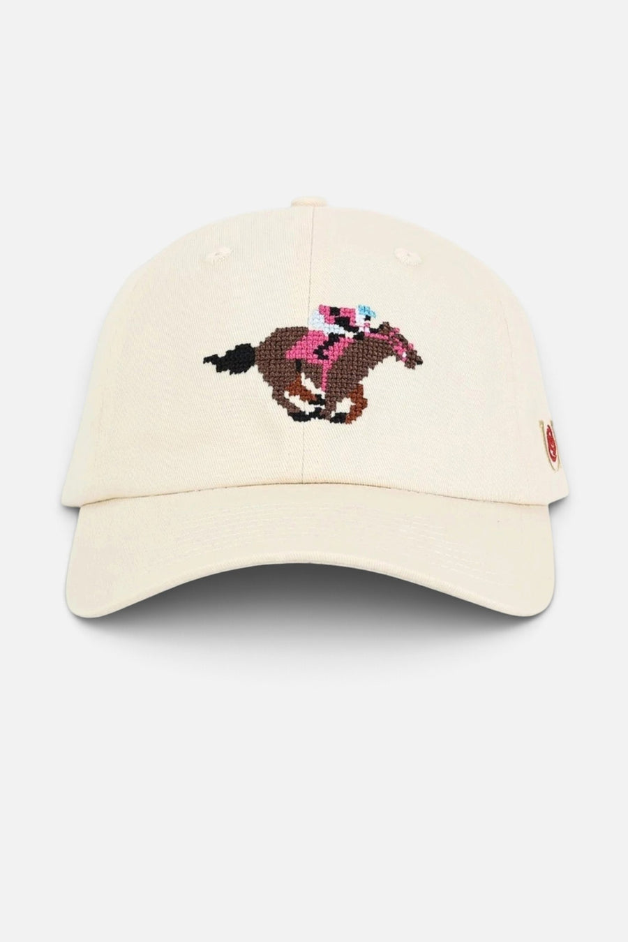 Kentucky Derby Needlepoint Cap – front view