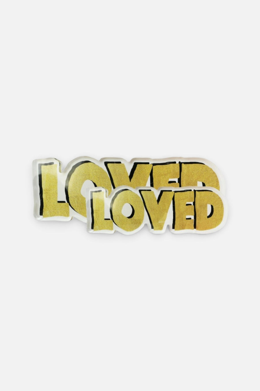 Kerri Rosenthal Gold Large Loved Rock Of Love – back view