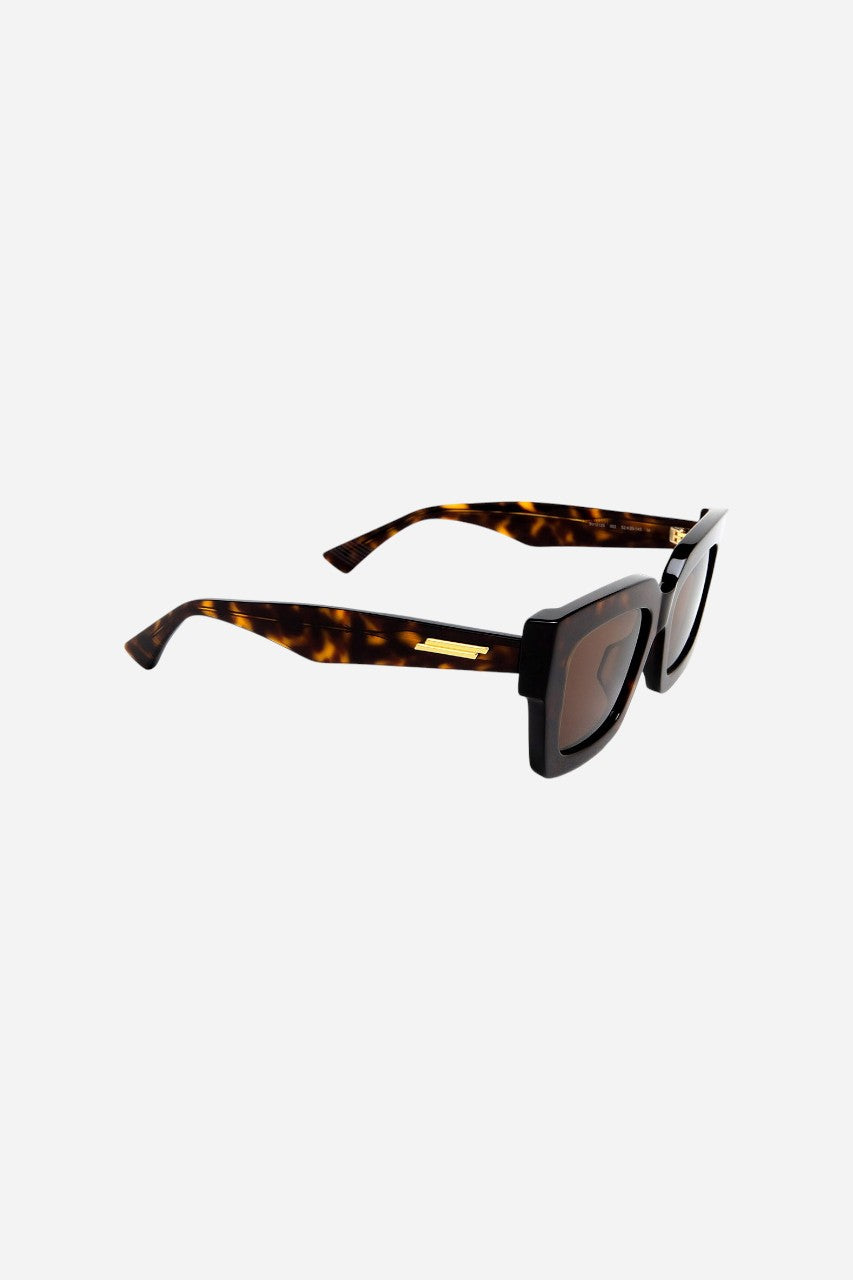 BOTTEGA VENETA Square Sunglasses in Havana (Bv1212s-002 52)