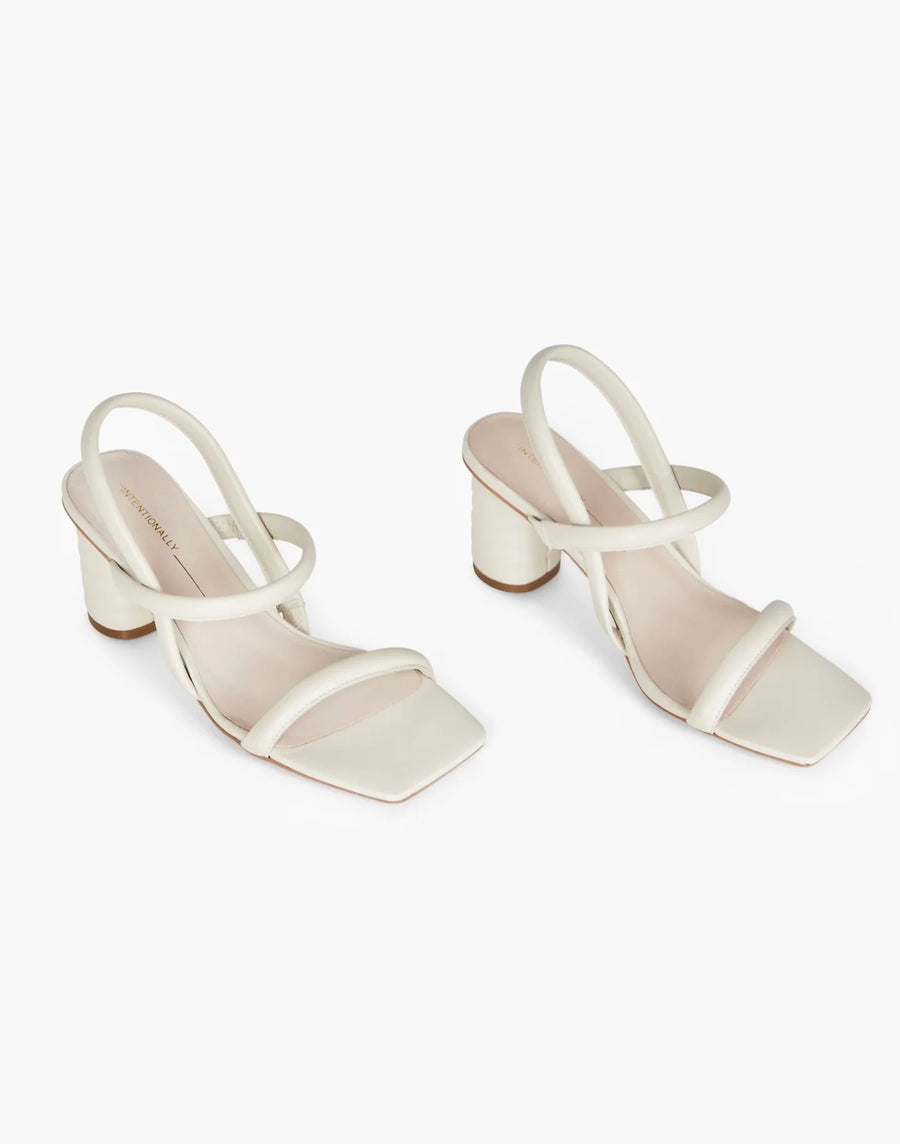 Intentionally Blank Kifton Heel in Crisp White