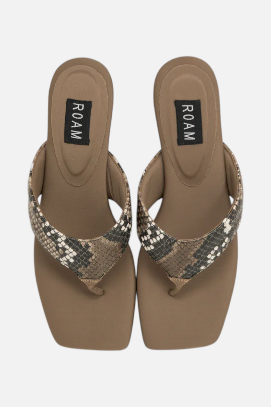 Roam Women's The Kitty Heel in Natural Snake
