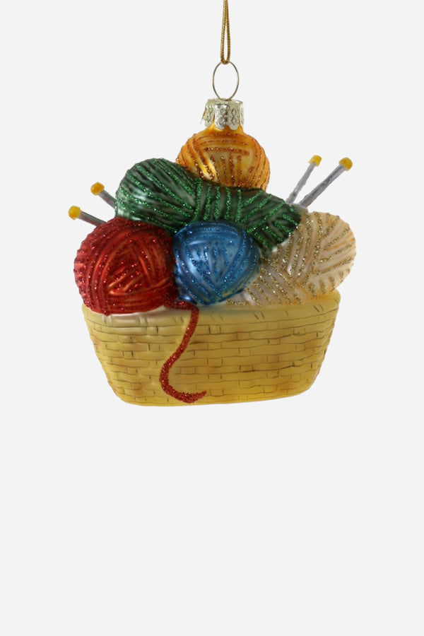 Knit Happens Glass Ornament