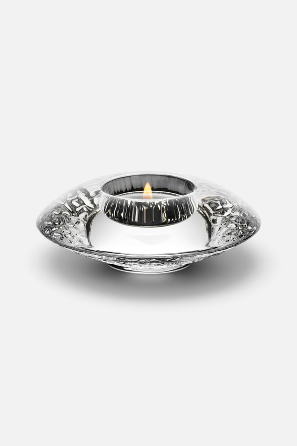 Kosta Boda Orrefors Discus Votive In Clear