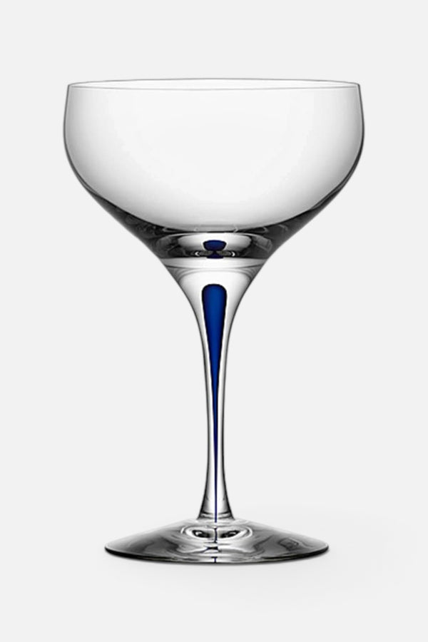 Kosta Boda Orrefors Intermezzo Coupe In Blue