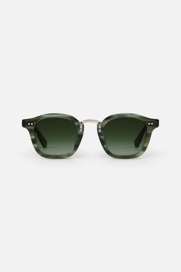 Krewe Campbell Sunglasses in Reed + Silver