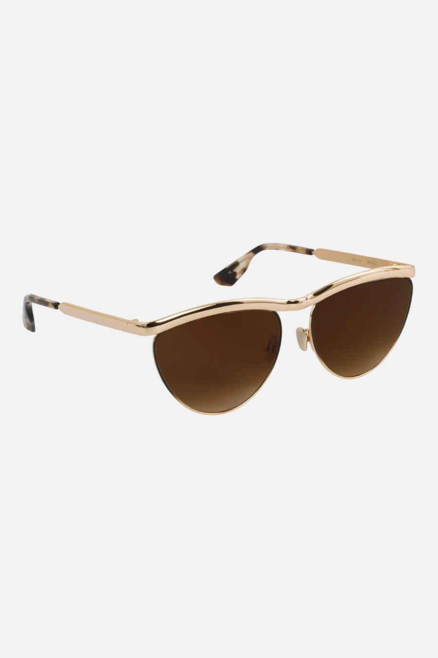Krewe Women's Heidi 12K Matte Black Fade Chroma & Blonde Venezia Sunglass – back view