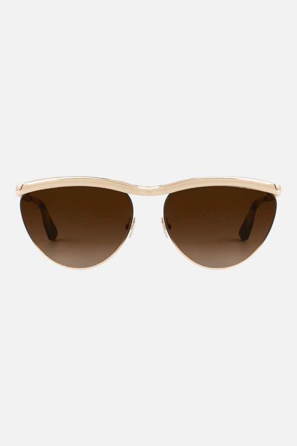 Krewe Women's Heidi 12K Matte Black Fade Chroma & Blonde Venezia Sunglass