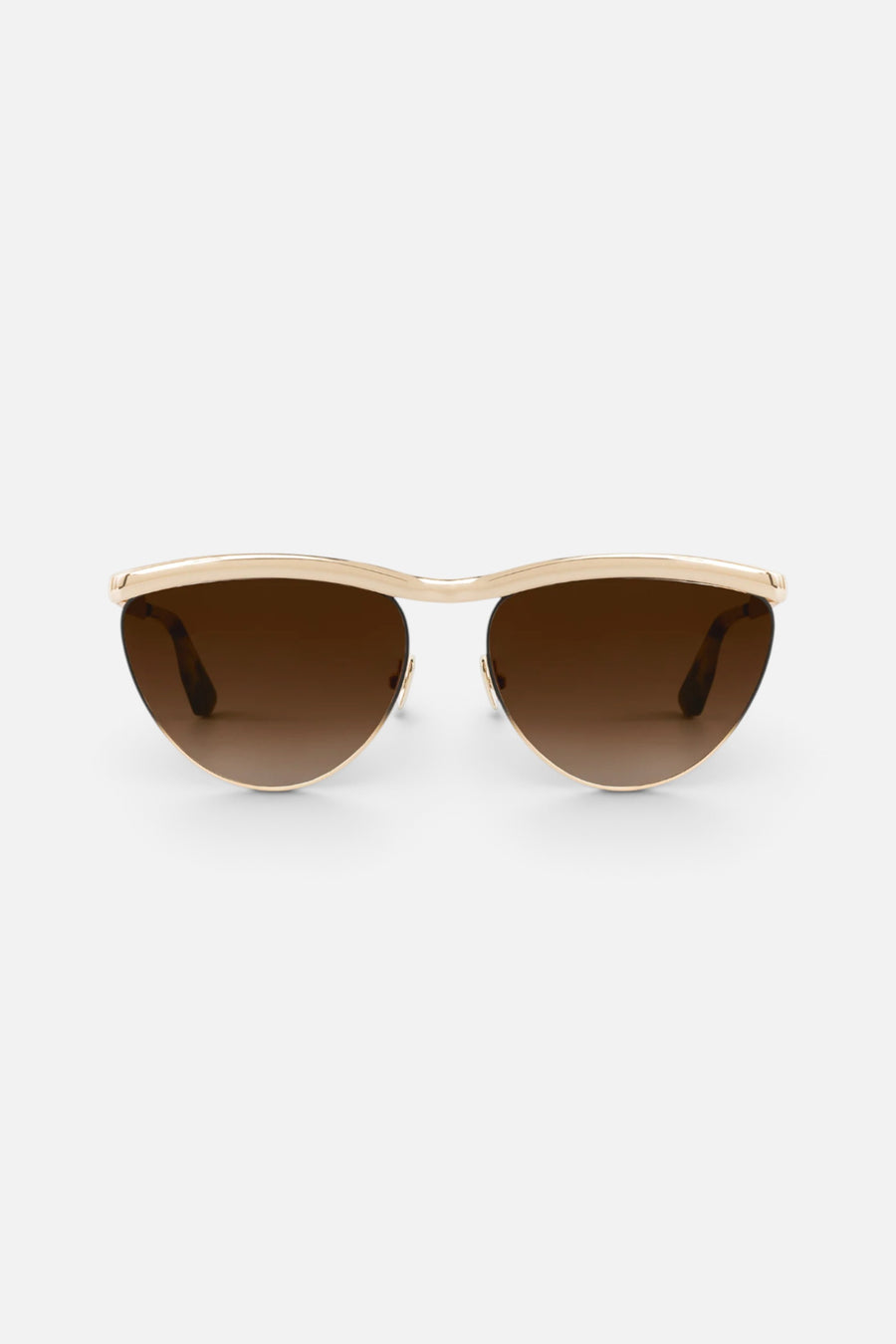 Krewe Women's Heidi 12K Matte Black Fade Chroma & Blonde Venezia Sunglass – front view