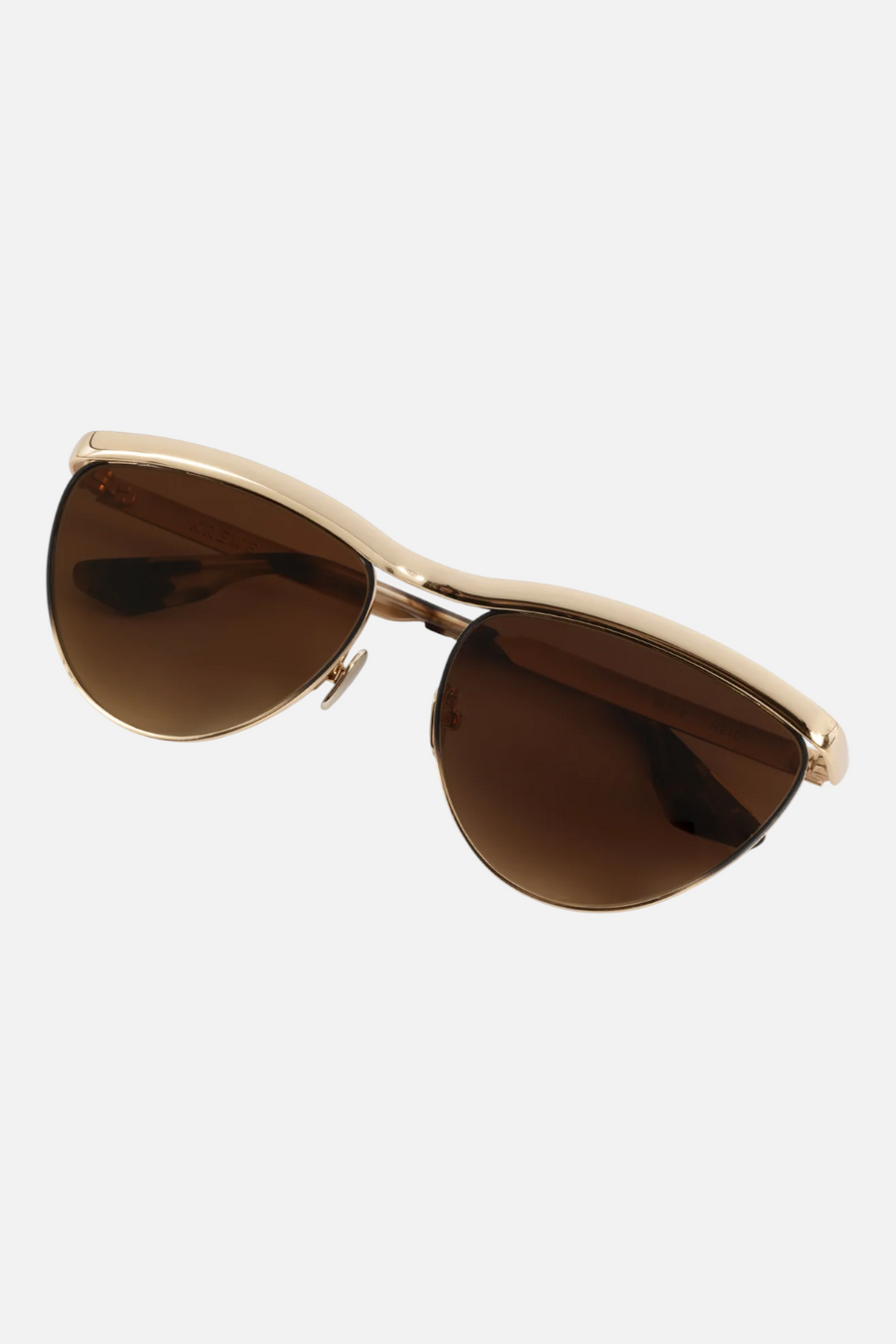 Krewe Women's Heidi 12K Matte Black Fade Chroma & Blonde Venezia Sunglass – side view