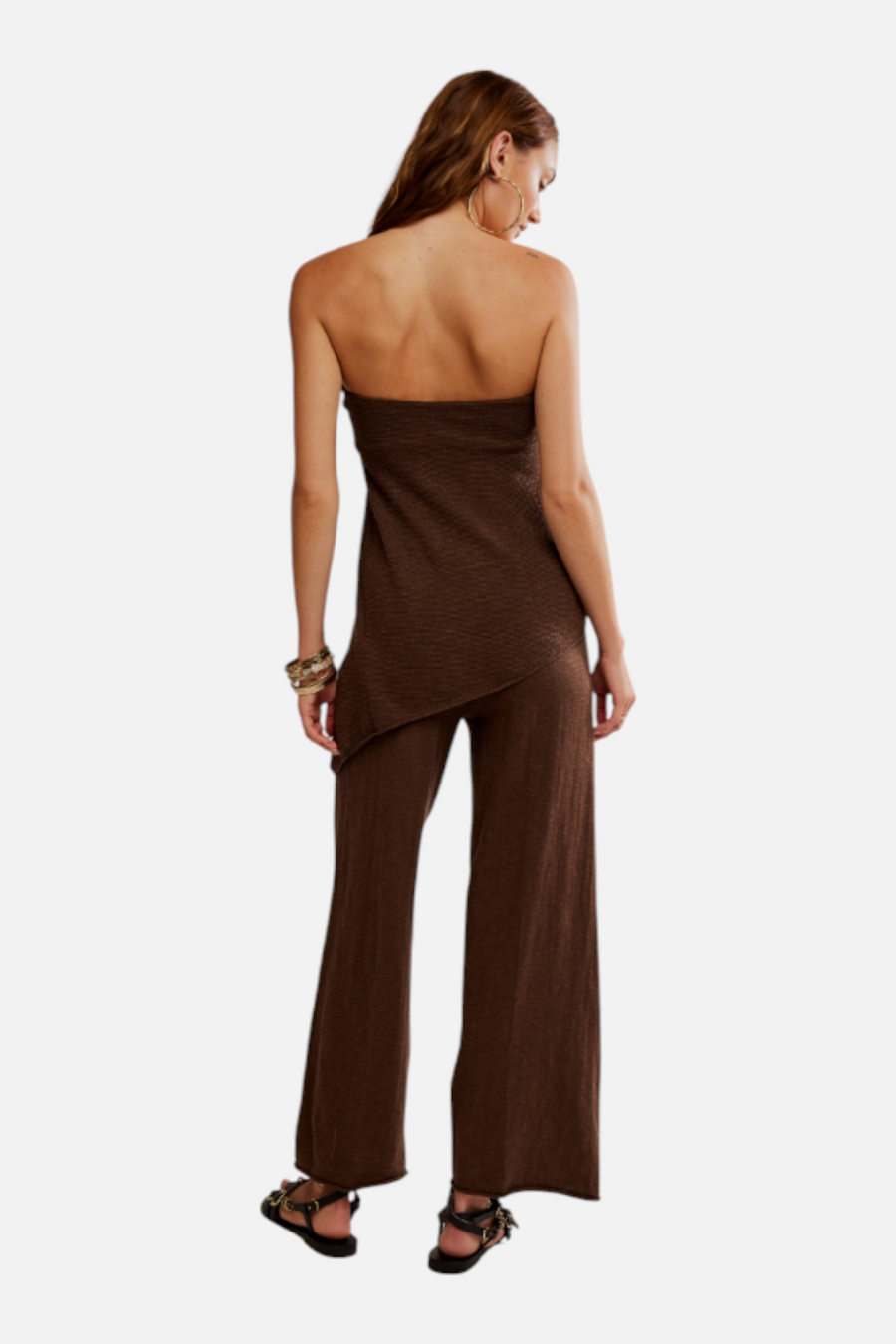 Free People Women's Krista Cotton-Linen Sweater Set in Carafe