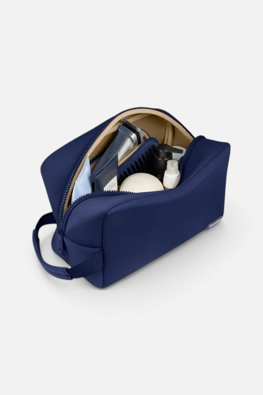 Kusshi Neoprene Dopp Kit in Navy – detail