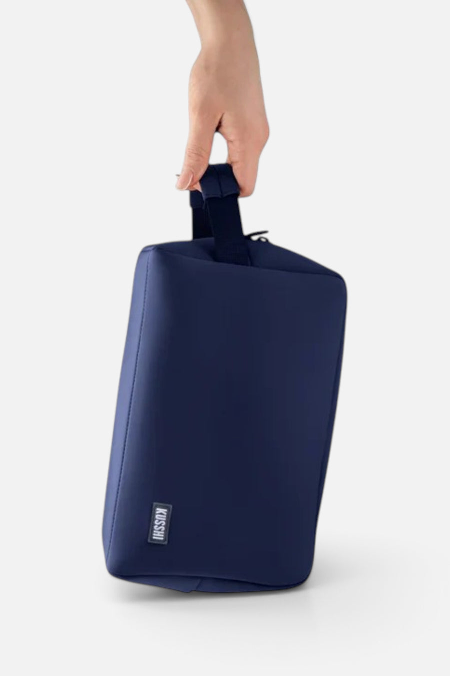 Kusshi Neoprene Dopp Kit in Navy – side view