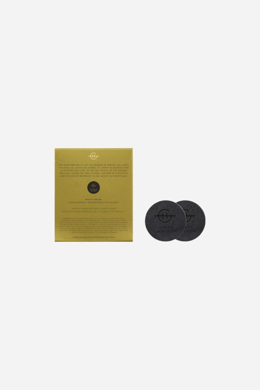 Kyoto In Bloom Car Diffuser Refill (2 Replacement Scent Disks) – back view