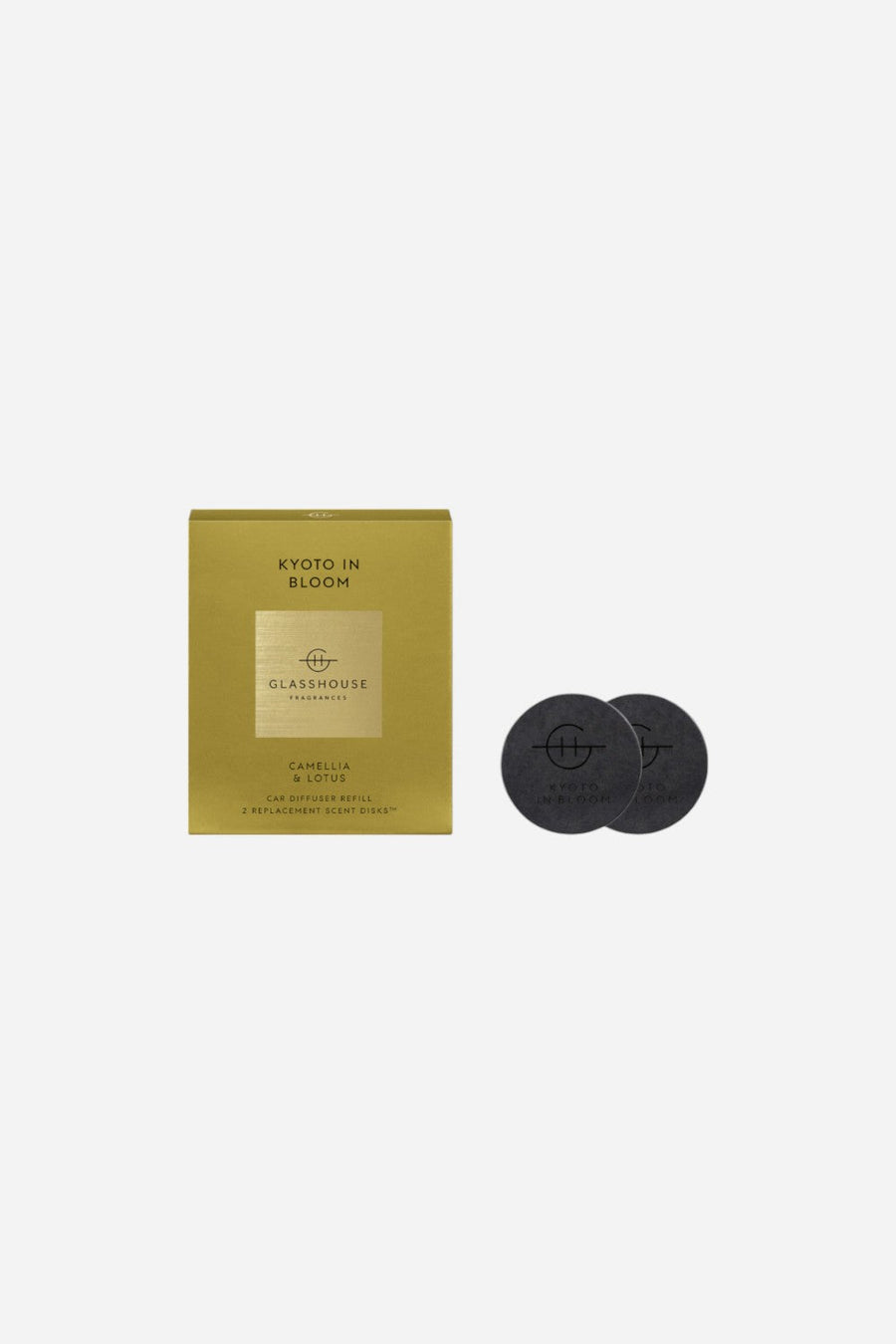 Kyoto In Bloom Car Diffuser Refill (2 Replacement Scent Disks) – front view