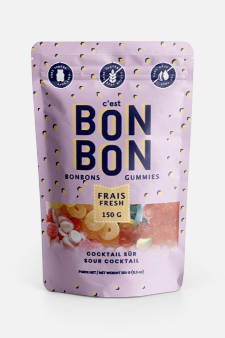 La Boite A Bonbons Sour Cocktail Gummy Bag – flat lay