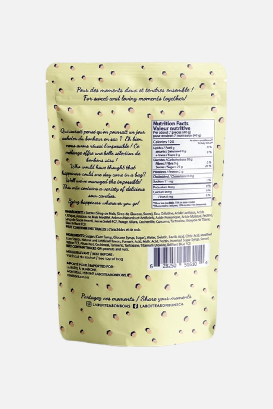 La Boite A Bonbons Sour Mix Gummy Bag – detail