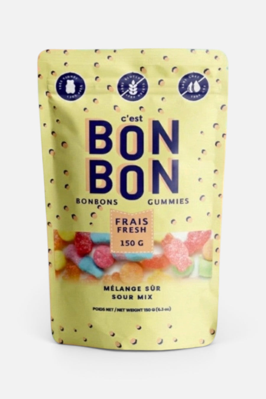 La Boite A Bonbons Sour Mix Gummy Bag – side view