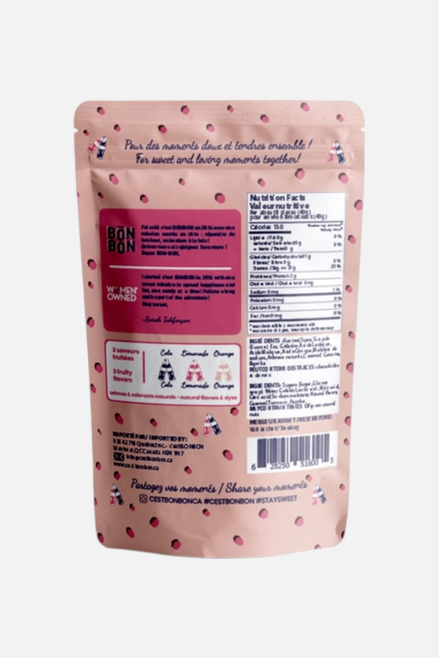 La Boite A Bonbons Sour Pop Bottles Gummy Bag – detail
