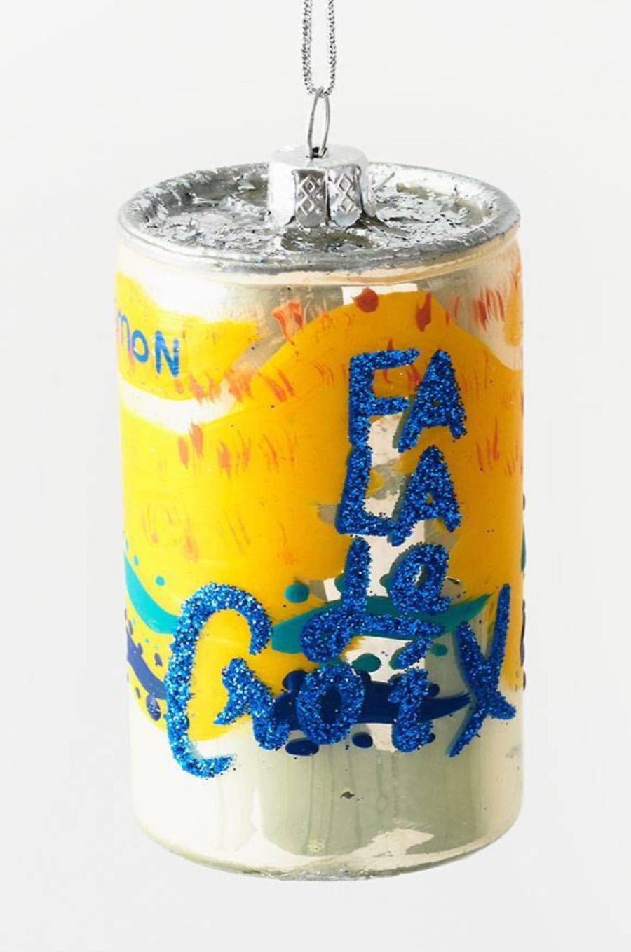 La Croix Lemon Ornament – front view