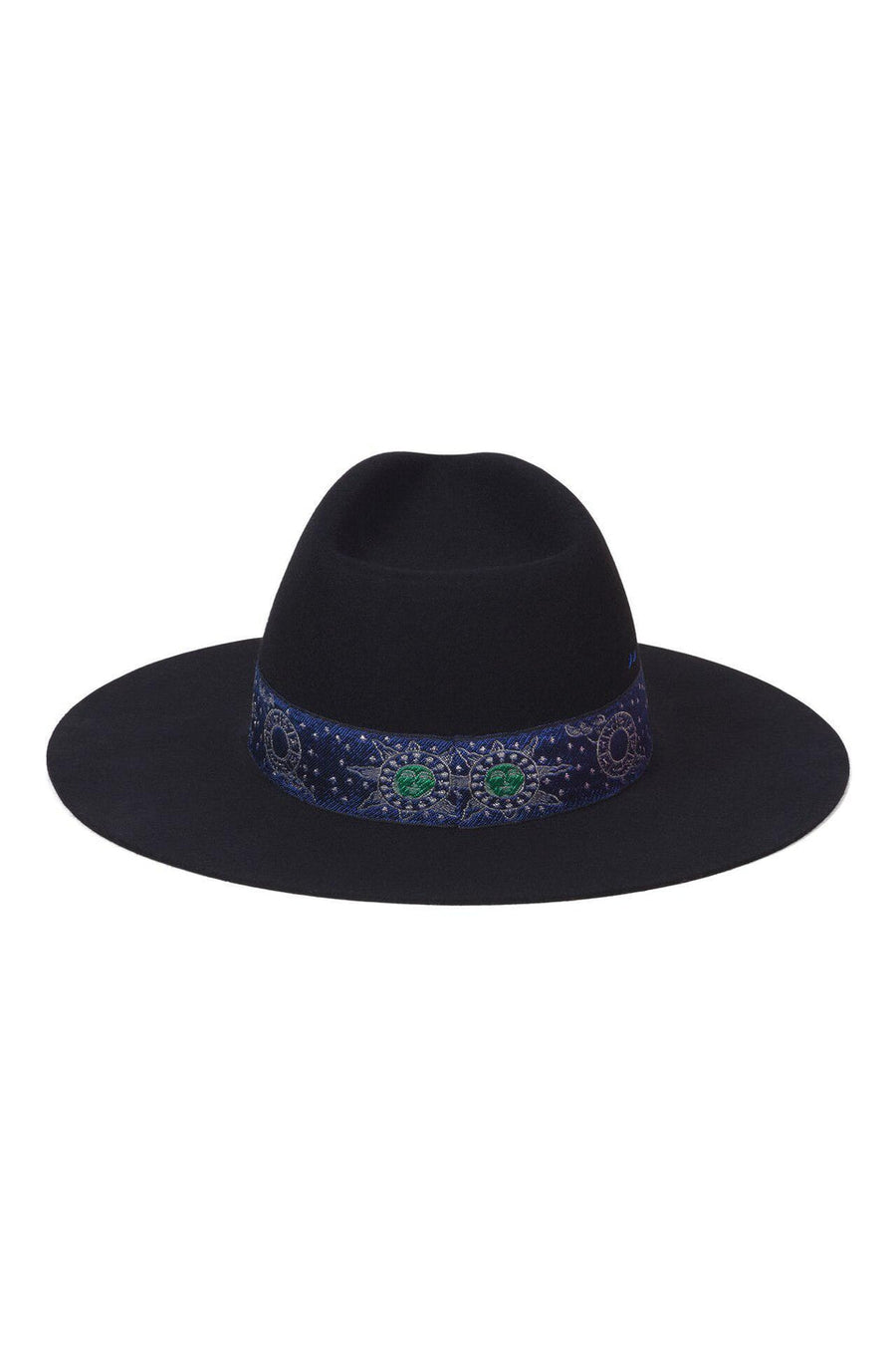 Lack Of Color Benson Tri Zodiac Hat In Black – back view