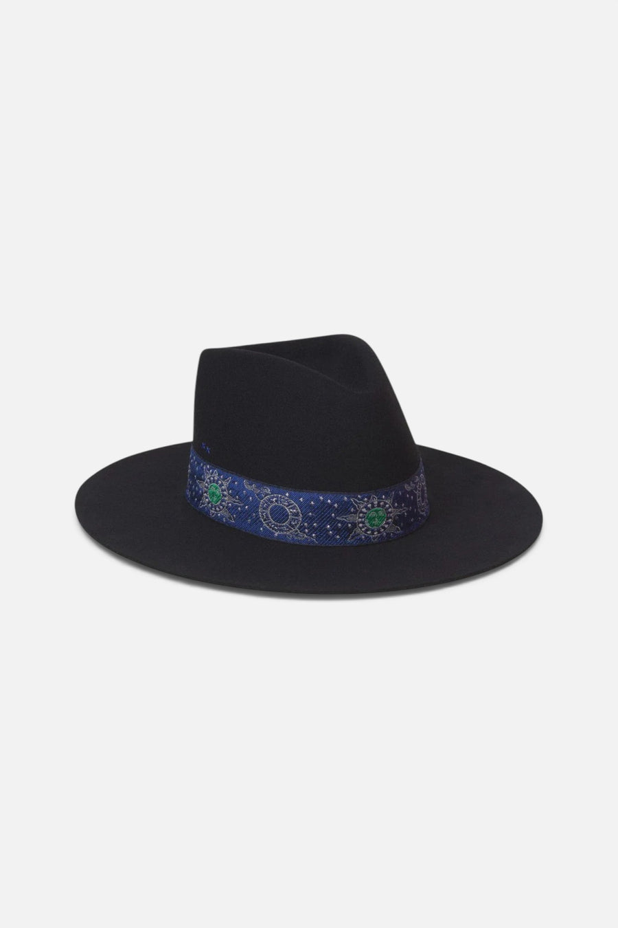 Lack Of Color Benson Tri Zodiac Hat In Black – front view
