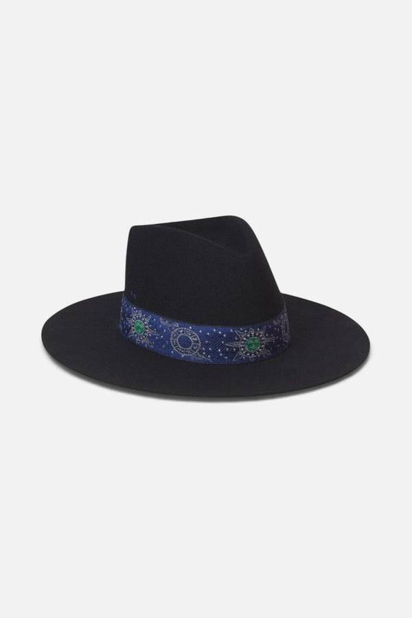 Lack Of Color Benson Tri Zodiac Hat In Black