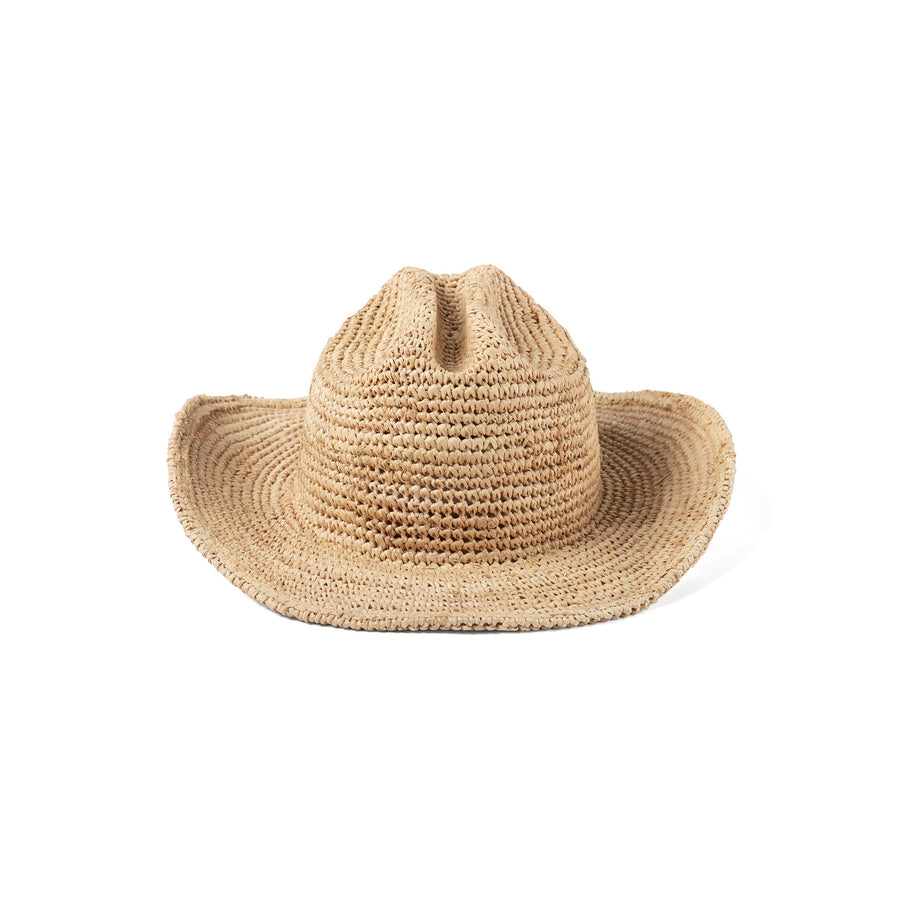 Lack of Color Raffia Cowboy in Natural – back view