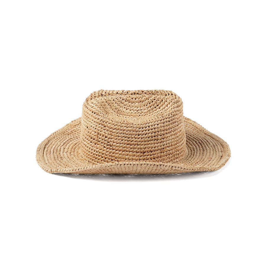 Lack of Color Raffia Cowboy in Natural – side view