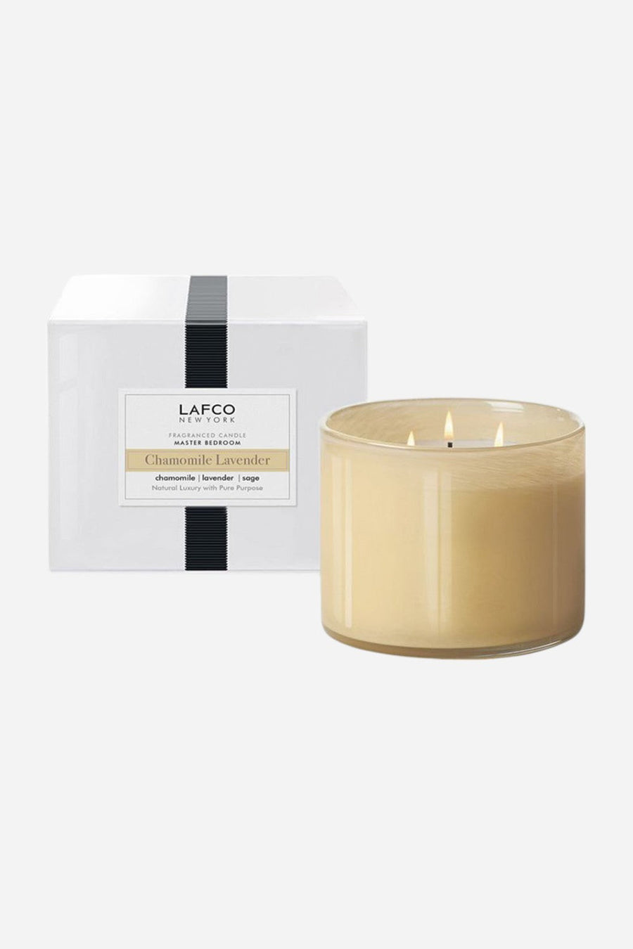 LAFCO Chamomile Lavender Bedroom 3-Wick Candle – front view