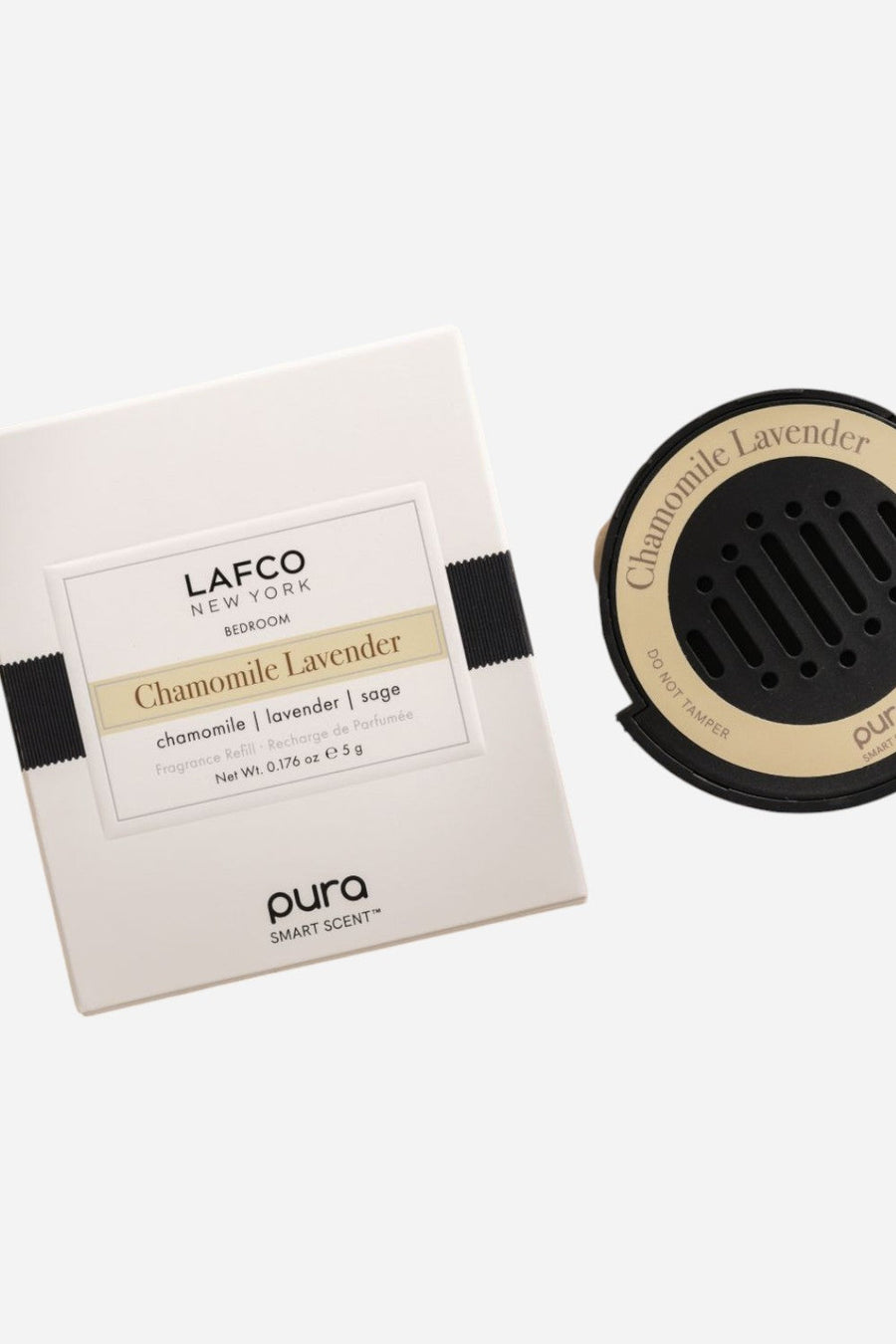 Lafco Chamomile Lavender Pura Car Refill – back view