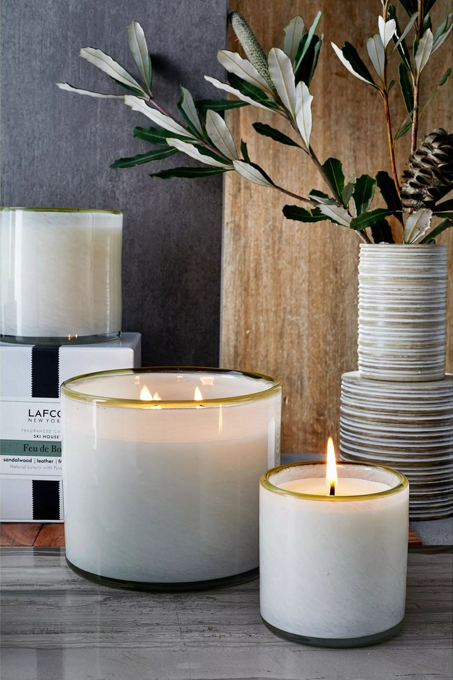 LAFCO Feu de Bois: Ski House Signature Candle – back view