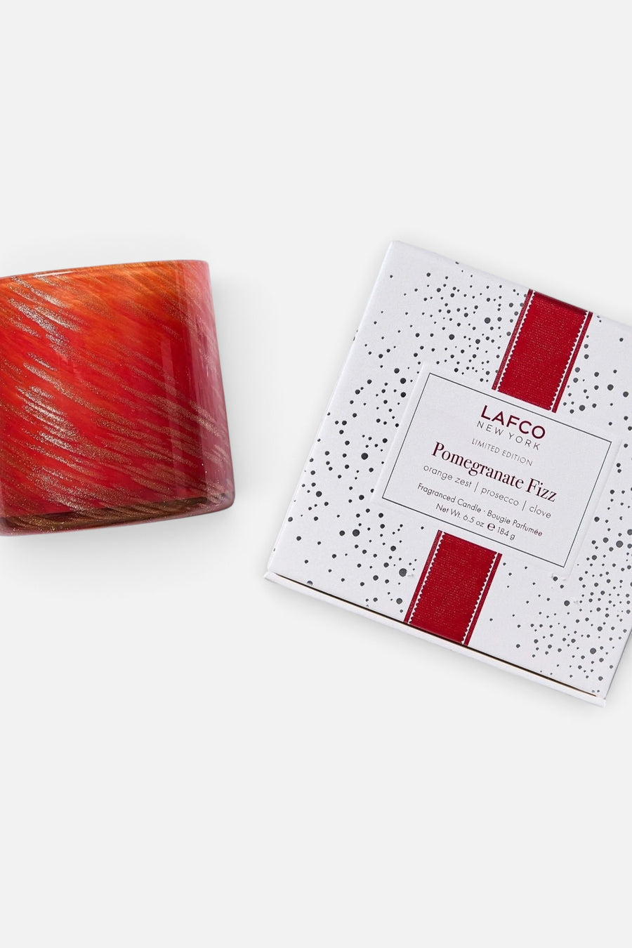 LAFCO Pomegranate Fizz Signature Candle 15.5 oz – side view