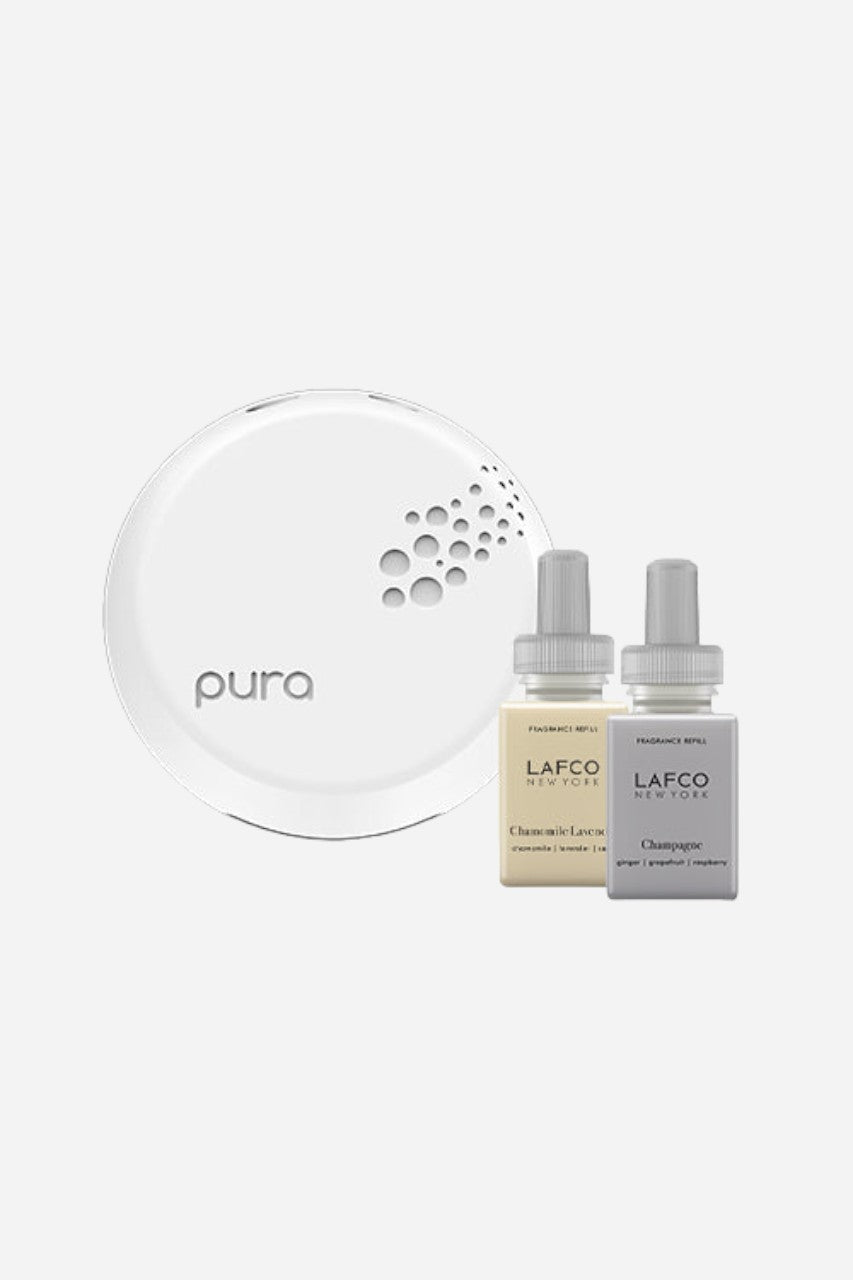 LAFCO Pura Smart Diffuser Set - Chamomile Lavender and Champagne – front view