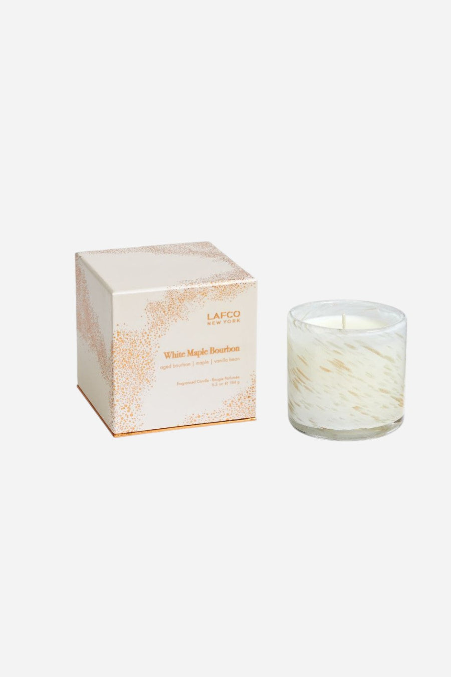 LAFCO White Maple Bourbon 6.5oz Candle – back view