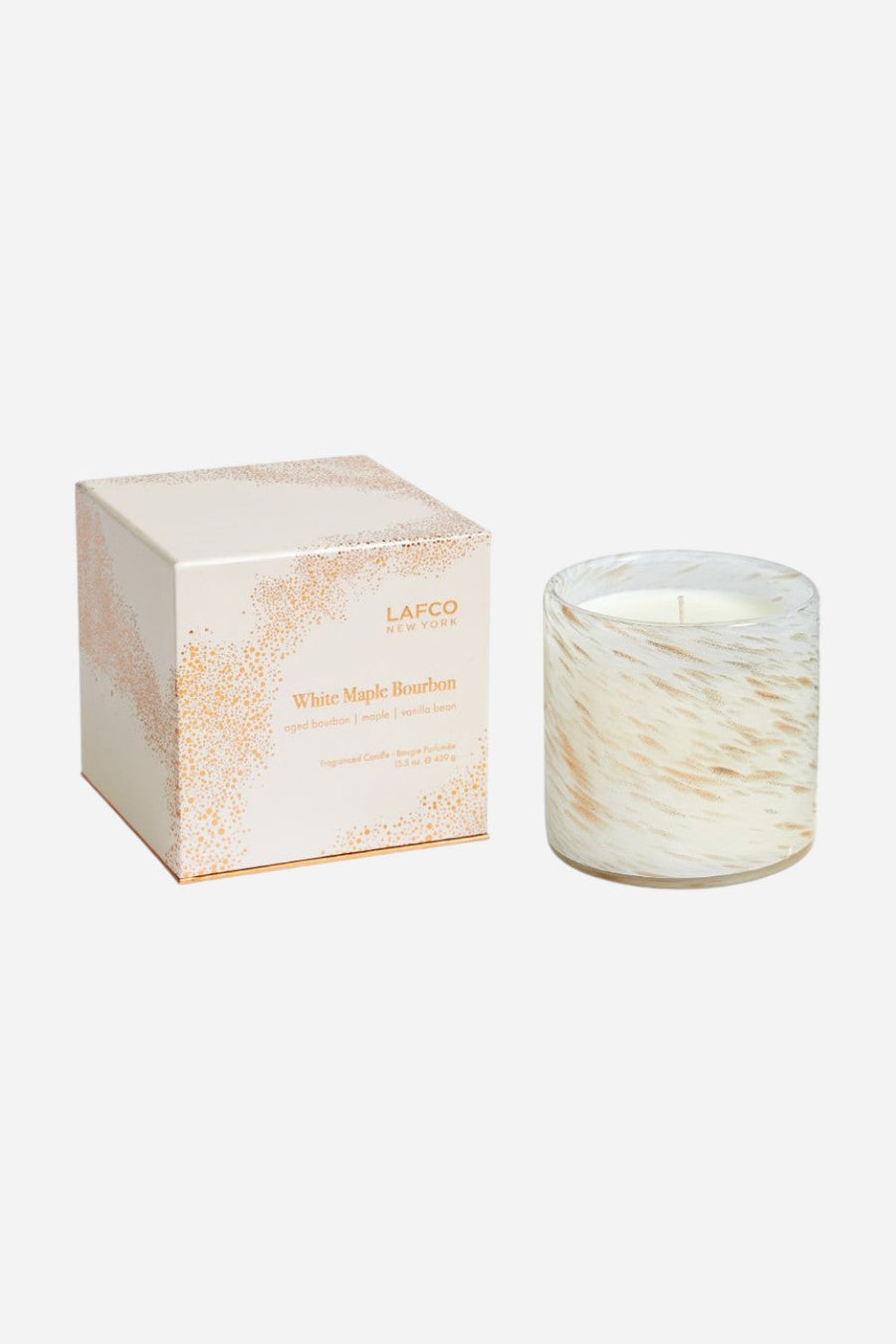 Lafco White Maple Bourbon Signature Candle 15.5oz – back view
