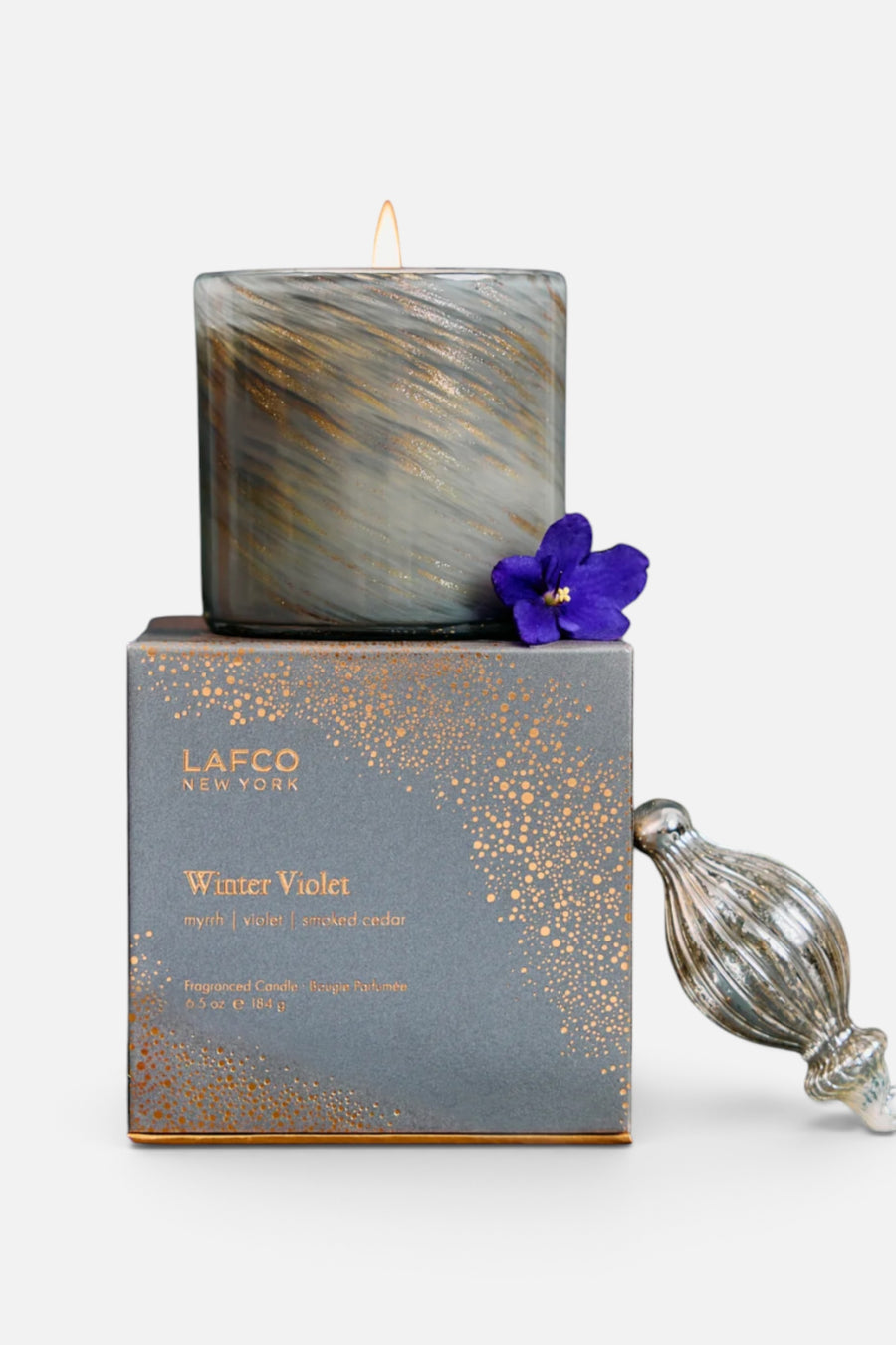 LAFCO Winter Violet Classic 6.5 oz – back view