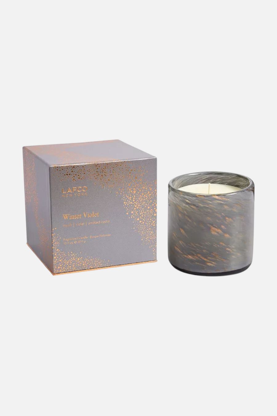 Lafco Winter Violet Signature Candle 15.5 OZ – front view
