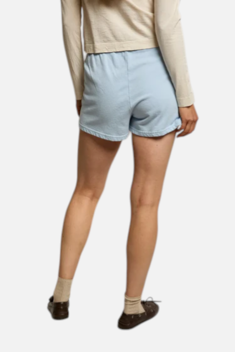 Perfect White Tee Layla Shorts in Powder Blue